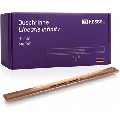 Kessel Modell 45203.11 Gebürstet Kupfer Duschrinne - Duschrinnen Kessel Modell 45203.11 Gebürstet Kupfer Duschrinne - Duschrinnen