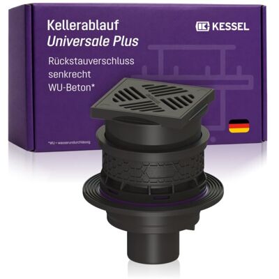 Universale Plus 27631 - Kessel Kellerablauf - Kunststoff, Vertikal, Schwarze Abdeckung Universale Plus 27631 - Kessel Kellerablauf - Kunststoff, Vertikal, Schwarze Abdeckung