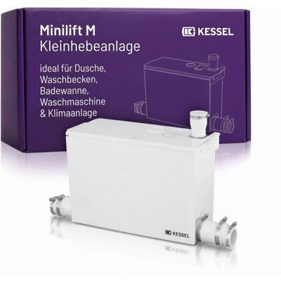 KESSEL Minilift M Kleinhebeanlage 28565 für fäkalienfreies Abwasser, kompakt, anschlussfertig, ideal für Dusche, Waschbecken, Badewanne, Waschmaschine & Klimaanlage KESSEL Minilift M Kleinhebeanlage 28565 für fäkalienfreies Abwasser, kompakt, anschlussfertig, ideal für Dusche, Waschbecken, Badewanne, Waschmaschine & Klimaanlage