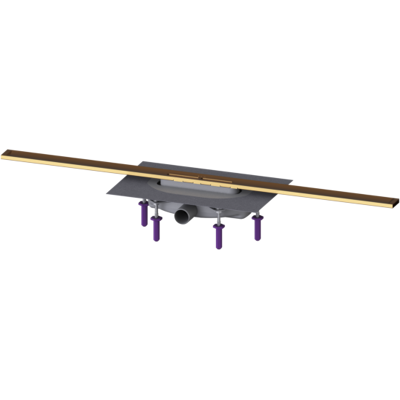 Kessel Linearis Duschrinne 45304.10 1000 mm, Bronze gebürstet, Megastop Kessel Linearis Duschrinne 45304.10 1000 mm, Bronze gebürstet, Megastop