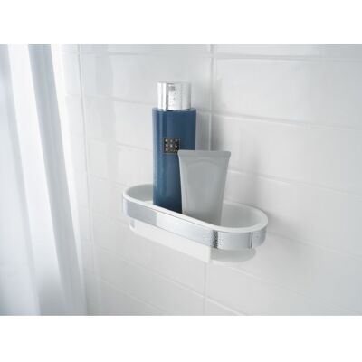 Keuco Smart.2 Duschkorb 14758010100 chrom/weiß, mit Kunststoff-Einsatz Keuco Smart.2 Duschkorb 14758010100 chrom/weiß, mit Kunststoff-Einsatz