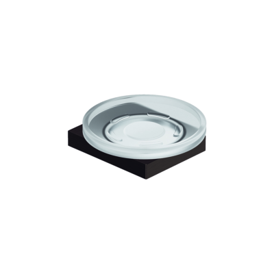 Kludi VELA C Seifenschale - Wandmontierte Seifenschale mit Glas - Gebürstetes Gunmetal Kludi VELA C Seifenschale - Wandmontierte Seifenschale mit Glas - Gebürstetes Gunmetal