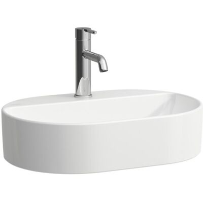 Laufen H8129450001111 - Ovaler Waschtisch mit Hahnloch - Waschbecken Laufen H8129450001111 - Ovaler Waschtisch mit Hahnloch - Waschbecken