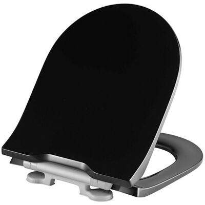 Pressalit D Solid Pro Schwarzer WC-Sitz - WC-Sitz Pressalit D Solid Pro Schwarzer WC-Sitz - WC-Sitz