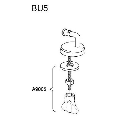 Pressalit BU5P999 Edelstahl WC-Sitz Scharnier - Universal, Unten Montiert Pressalit BU5P999 Edelstahl WC-Sitz Scharnier - Universal, Unten Montiert