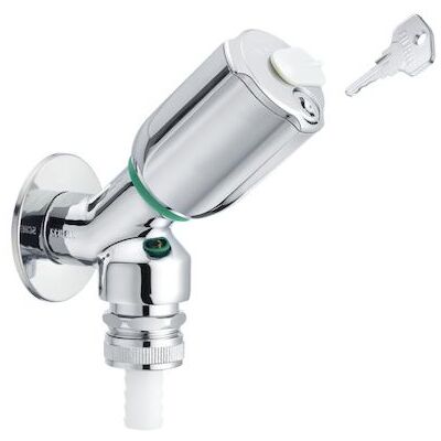 Schell SECUR Geräteschrägsitzventil - 1/2 Zoll, abschließbar, chrom - Ventil Schell SECUR Geräteschrägsitzventil - 1/2 Zoll, abschließbar, chrom - Ventil