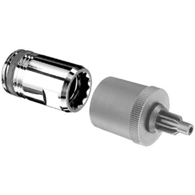 Schell Schnelladapter - 55mm Schaft - Chrom - Adapter, Stecktechnik, Wasserstopp Schell Schnelladapter - 55mm Schaft - Chrom - Adapter, Stecktechnik, Wasserstopp