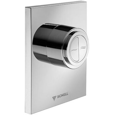 Schell Eco WC Betätigungsplatte - Vandalensicher, Geringe Einbautiefe, Zweimengenspülung Schell Eco WC Betätigungsplatte - Vandalensicher, Geringe Einbautiefe, Zweimengenspülung