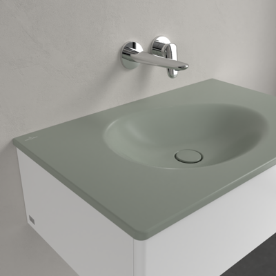 Villeroy & Boch Antao Wandwaschtisch – rechteckig, Morning Green Villeroy & Boch Antao Wandwaschtisch – rechteckig, Morning Green