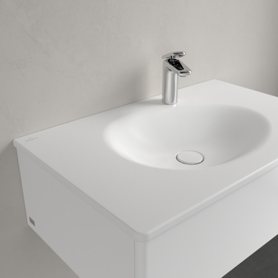 Villeroy & Boch Antao Waschtisch - Steinweiß - Rechteckig, 80x50cm Villeroy & Boch Antao Waschtisch - Steinweiß - Rechteckig, 80x50cm