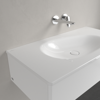 Villeroy & Boch Weiß Alpin Rechteck Waschtisch - Wandwaschbecken Villeroy & Boch Weiß Alpin Rechteck Waschtisch - Wandwaschbecken