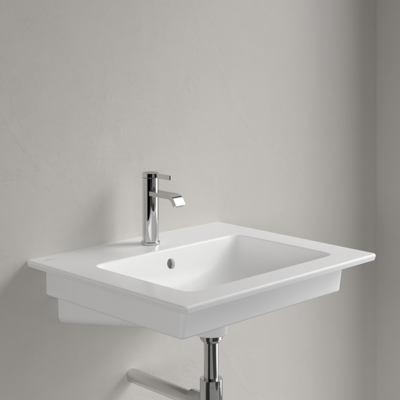 Villeroy & Boch Venticello Waschbecken - Rechteckig, 600x500mm, Stone White, CeramicPlus Villeroy & Boch Venticello Waschbecken - Rechteckig, 600x500mm, Stone White, CeramicPlus