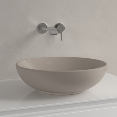 Villeroy & Boch Aufsatzwaschbecken - Rund - 420x420 mm - Amande - CeramicPlus Villeroy & Boch Aufsatzwaschbecken - Rund - 420x420 mm - Amande - CeramicPlus
