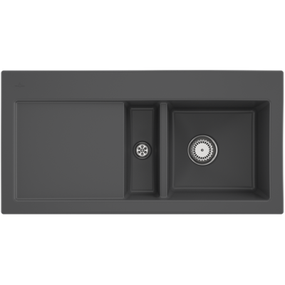 Villeroy & Boch Subway 60 Spüle - Linker Abfluss - Grau Villeroy & Boch Subway 60 Spüle - Linker Abfluss - Grau