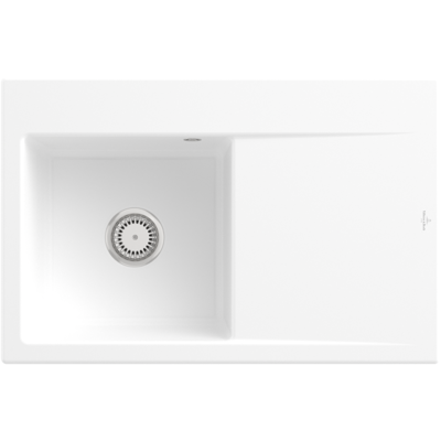 Villeroy & Boch Subway Style 45 Einbauspüle - Flach, stone white, 78x51 cm Villeroy & Boch Subway Style 45 Einbauspüle - Flach, stone white, 78x51 cm