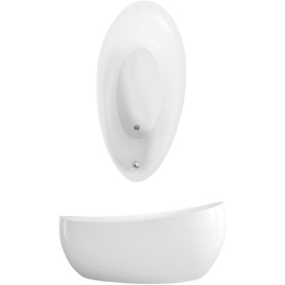 Villeroy & Boch Freistehende ovale Badewanne Aveo - Quaryl, 190x95cm Villeroy & Boch Freistehende ovale Badewanne Aveo - Quaryl, 190x95cm