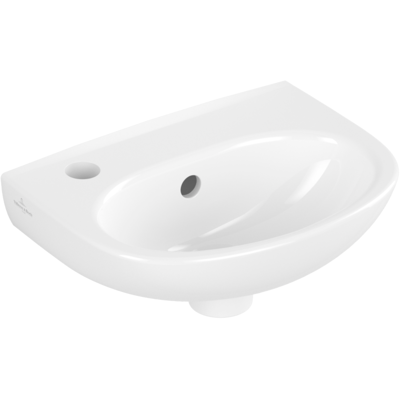 Villeroy & Boch O.novo Handwaschbecken - Oval, 1 Hahnloch, Weiß Alpin Villeroy & Boch O.novo Handwaschbecken - Oval, 1 Hahnloch, Weiß Alpin