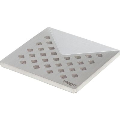 Viega Rost 4928.1 100x100mm Edelstahl matt-vernickelt - Rostabdeckung Viega Rost 4928.1 100x100mm Edelstahl matt-vernickelt - Rostabdeckung