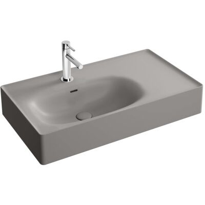 Vitra Equal Waschtisch - Mittelrohr, Becken links, Ablage rechts - Waschbecken Vitra Equal Waschtisch - Mittelrohr, Becken links, Ablage rechts - Waschbecken