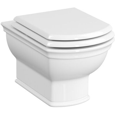 Vitra Valarte Wand-WC - Ohne Rand, 35,5x54x34cm, Weiß Hochglanz Vitra Valarte Wand-WC - Ohne Rand, 35,5x54x34cm, Weiß Hochglanz
