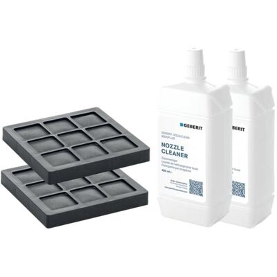 Geberit AquaClean Zweier-Set 240626001 für WC-Komplettanlagen, Aktivkohlefilter und Düsenreiniger Geberit AquaClean Zweier-Set 240626001 für WC-Komplettanlagen, Aktivkohlefilter und Düsenreiniger