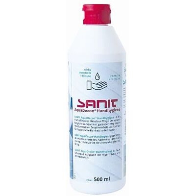 Sanit AquaDecon Handhygiene - Handdesinfektion - 500ml Sanit AquaDecon Handhygiene - Handdesinfektion - 500ml