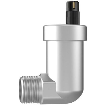 Afriso Winkelschnellentlüfter - 77753 R 1/2 - Messing, vernickelt, mit Aquastop Afriso Winkelschnellentlüfter - 77753 R 1/2 - Messing, vernickelt, mit Aquastop