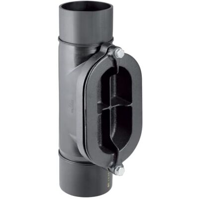 Geberit Modell 367454161 - Reinigungsstück - 90° PE-HD Geberit Modell 367454161 - Reinigungsstück - 90° PE-HD