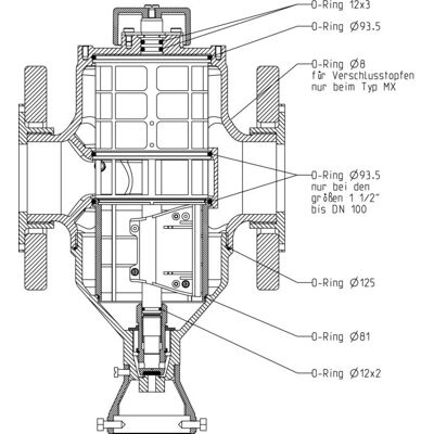 Grünbeck MX/MXA Dichtungssatz - DN 25-100 Grünbeck MX/MXA Dichtungssatz - DN 25-100