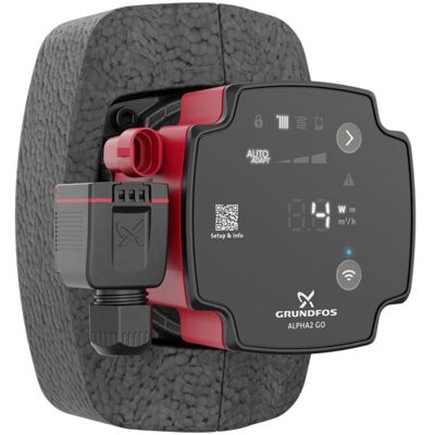 Grundfos ALPHA2 GO Hocheffizienz-Umwälzpumpe 93074244 15-60 130, DN15, 130 mm, EEI 0,18, selbstregelnd Grundfos ALPHA2 GO Hocheffizienz-Umwälzpumpe 93074244 15-60 130, DN15, 130 mm, EEI 0,18, selbstregelnd