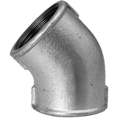 Hermann Schmidt DN 15 1/2" Gusseisen Winkel 45° Verzinkt Hermann Schmidt DN 15 1/2" Gusseisen Winkel 45° Verzinkt