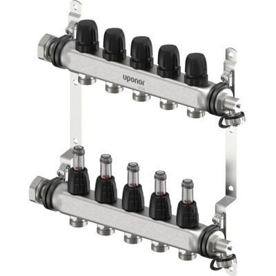 Uponor 1140836 - Heizkreisverteiler mit Durchflussmesser Uponor 1140836 - Heizkreisverteiler mit Durchflussmesser