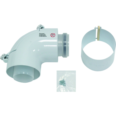 Vaillant Bogen 87° 60/100mm PP mit Reinigungsöffnung - Rohrbogen Vaillant Bogen 87° 60/100mm PP mit Reinigungsöffnung - Rohrbogen