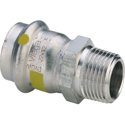 Viega Sanpress Inox G Rohrfitting - 35mm, R 1 1/4, Edelstahl Viega Sanpress Inox G Rohrfitting - 35mm, R 1 1/4, Edelstahl