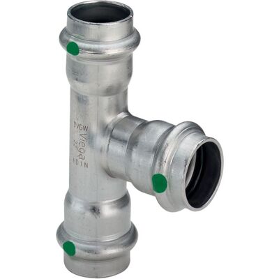 Viega Sanpress Inox T-Stück 35x35x35mm - Edelstahl Pressfitting Viega Sanpress Inox T-Stück 35x35x35mm - Edelstahl Pressfitting