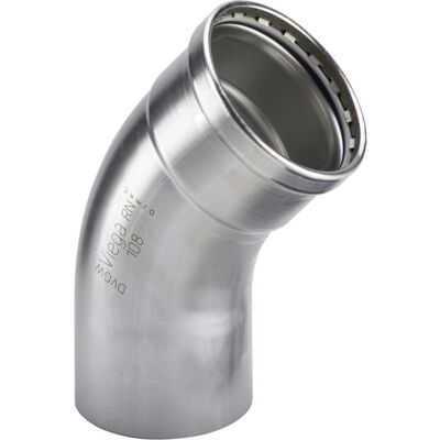 Viega Sanpress Inox XL 45° Bogen - Rohrverbindung Viega Sanpress Inox XL 45° Bogen - Rohrverbindung