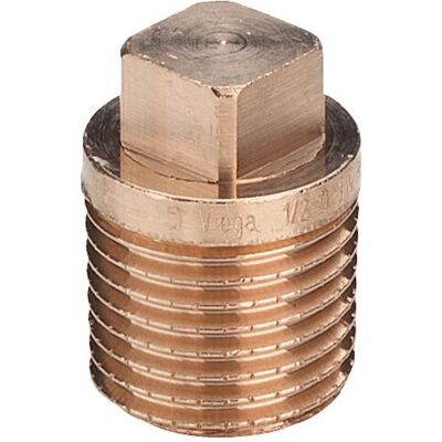 Viega Modell 268190 Rohrkappe - R 1 1/2, Rotguss, Quadrat - Rohrverbindung Viega Modell 268190 Rohrkappe - R 1 1/2, Rotguss, Quadrat - Rohrverbindung