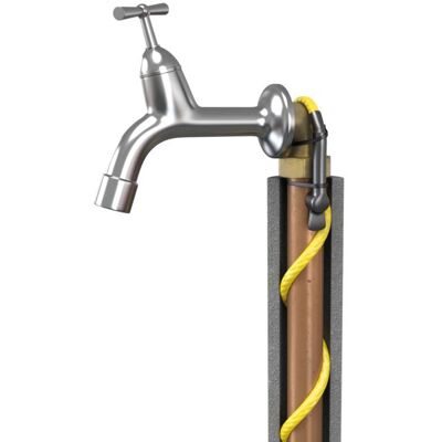 Riberger Rohrbegleitheizung - 1 m, 10 W, Thermostat, Wasserdicht Riberger Rohrbegleitheizung - 1 m, 10 W, Thermostat, Wasserdicht