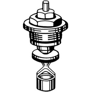 Heimeier Thermostat-Oberteil 0037-02.300 mit Tauchrohr, Baureihe bis Mai 1981 Heimeier Thermostat-Oberteil 0037-02.300 mit Tauchrohr, Baureihe bis Mai 1981