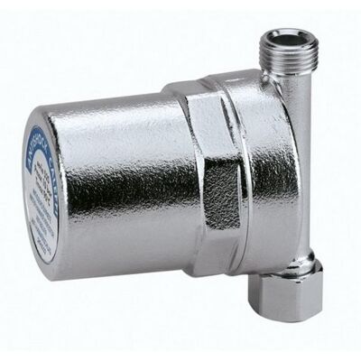 Caleffi Antishock Wasserschlagdämpfer 525150 Überwurfmutter 3/4" IG x 3/4" AG, Messing-Gehäuse, verchromt Caleffi Antishock Wasserschlagdämpfer 525150 Überwurfmutter 3/4" IG x 3/4" AG, Messing-Gehäuse, verchromt