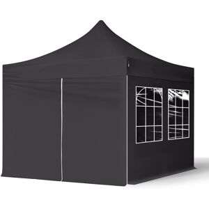 TOOLPORT 3x3m Stahl Faltpavillon, inkl. 4 Seitenteile, schwarz - (581830) TOOLPORT 3x3m Stahl Faltpavillon, inkl. 4 Seitenteile, schwarz - (581830)