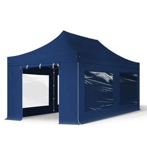 TOOLPORT Faltpavillon 3x6m Hochleistungs-Polyester 750 blau wasserdicht Faltzelt, Klappzelt TOOLPORT 600069