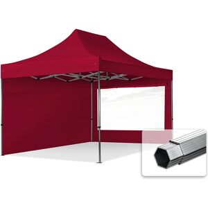 TOOLPORT 3x4,5m Aluminium Faltpavillon, inkl. 2 Seitenteile, rot - (600212)