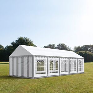 TOOLPORT 4x10m Partyzelt, PVC-Plane, grau-weiß - (6111) TOOLPORT 4x10m Partyzelt, PVC-Plane, grau-weiß - (6111)