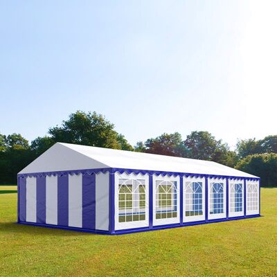 TOOLPORT 6x12m Partyzelt, PVC-Plane, blau-weiß - (6057) TOOLPORT 6x12m Partyzelt, PVC-Plane, blau-weiß - (6057)