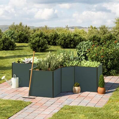 GFP 290 x 290 x 77 cm Hochbeet, Anthrazit - (GFPV00573) GFP 290 x 290 x 77 cm Hochbeet, Anthrazit - (GFPV00573)