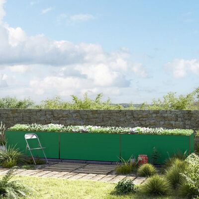 GFP Aluminium Grüner Modulares Hochbeet - 1,5x5,35m, Wetterfest, Erweiterbar GFP Aluminium Grüner Modulares Hochbeet - 1,5x5,35m, Wetterfest, Erweiterbar