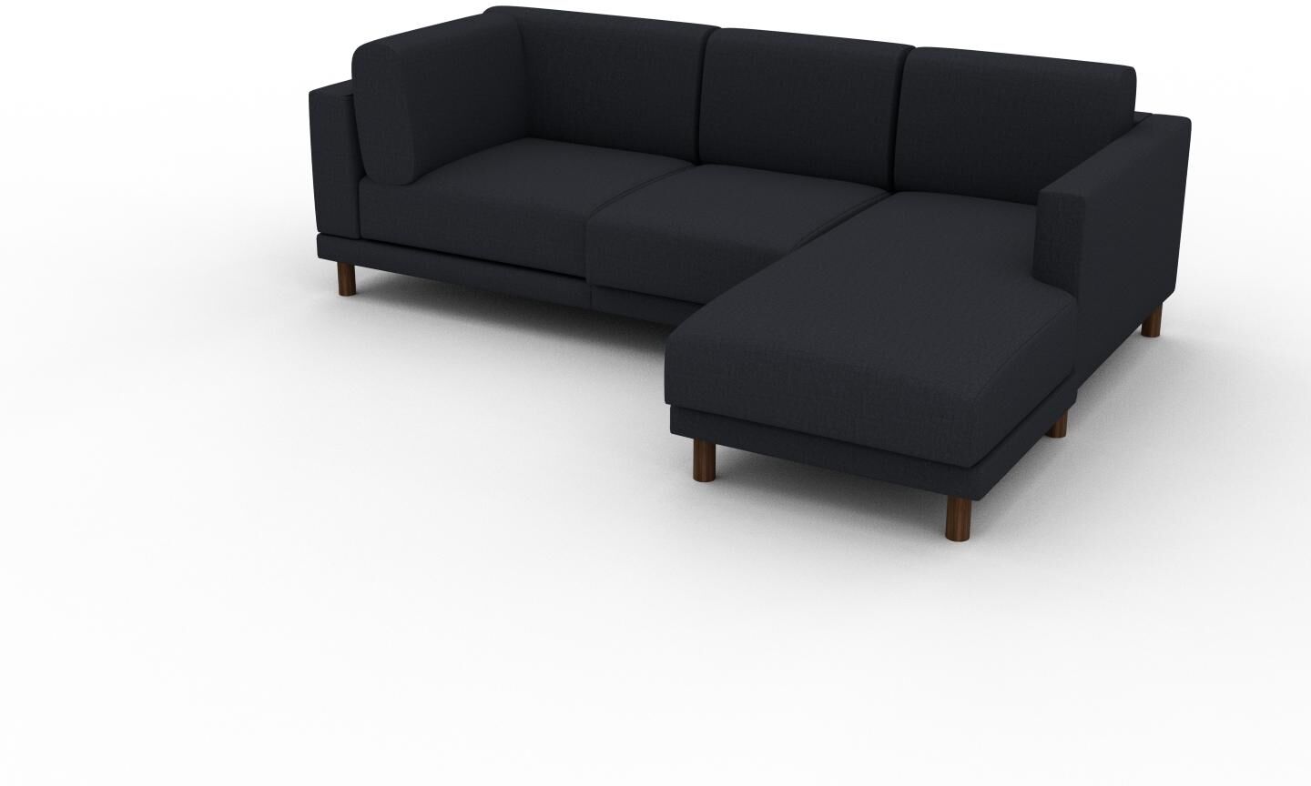 MYCS Sofa Nachtblau - Moderne Designer-Couch: Hochwertige Qualität, einzigartiges Design - 226 x 75 x 162 cm, Komplett anpassbar