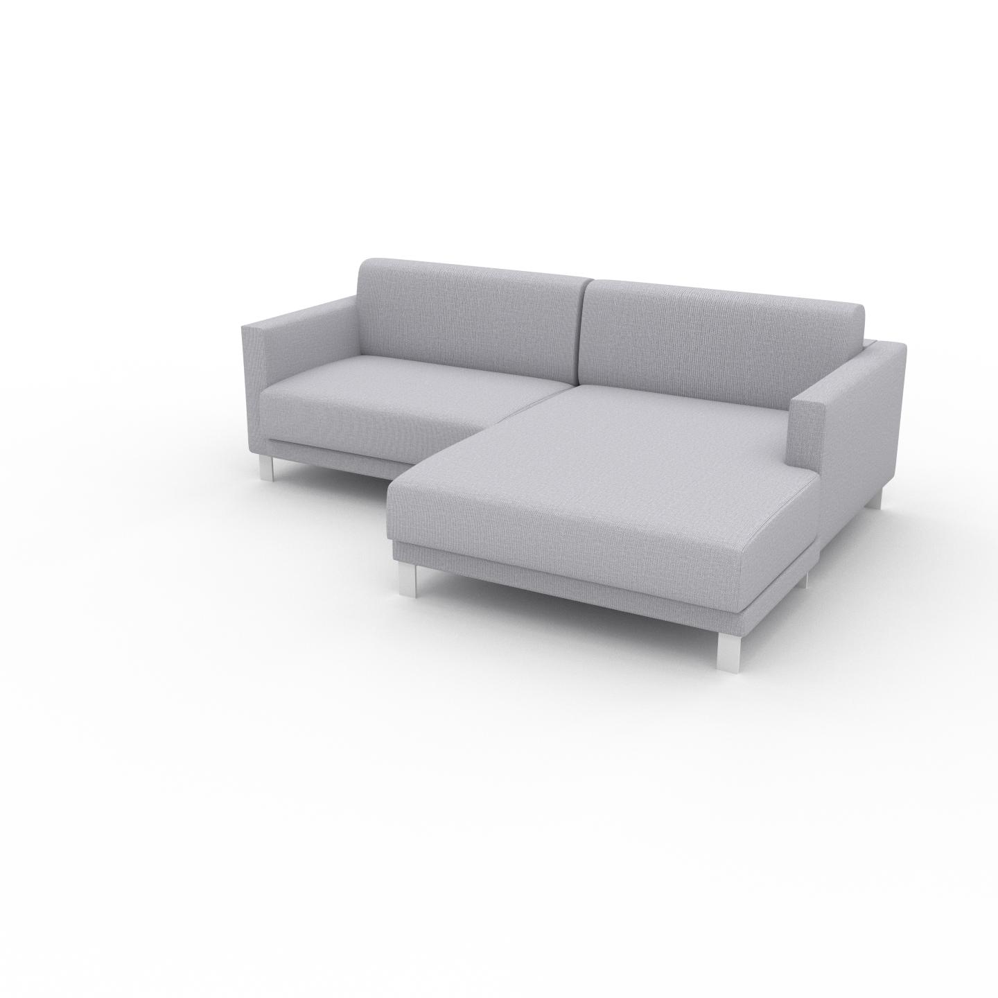 MYCS Sofa Lichtgrau - Moderne Designer-Couch: Hochwertige Qualität, einzigartiges Design - 224 x 75 x 162 cm, Komplett anpassbar
