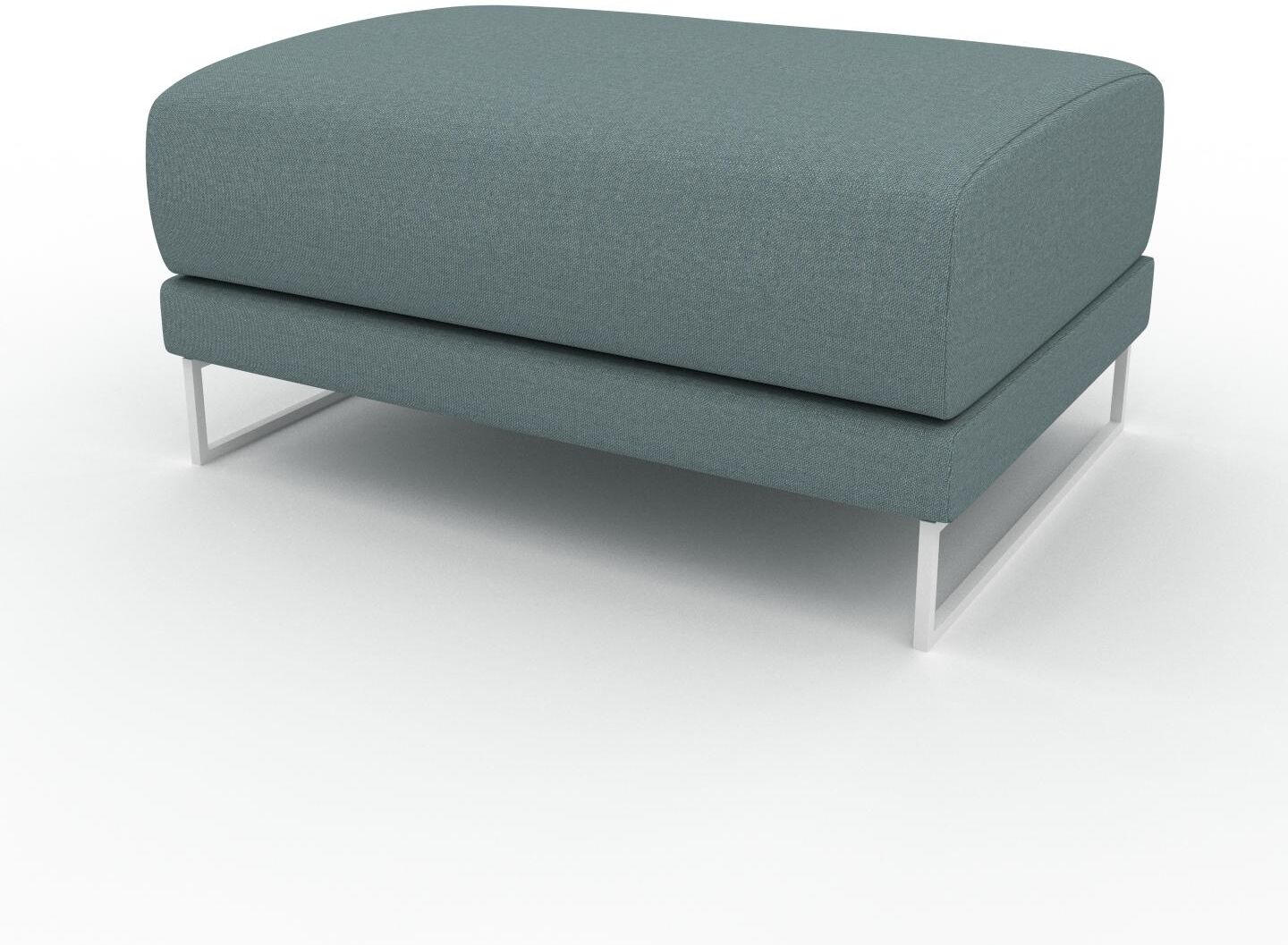 MYCS Polsterhocker Taubenblau - Eleganter Polsterhocker: Hochwertige Qualität, einzigartiges Design - 80 x 42 x 60 cm, Individuell konfigurierbar